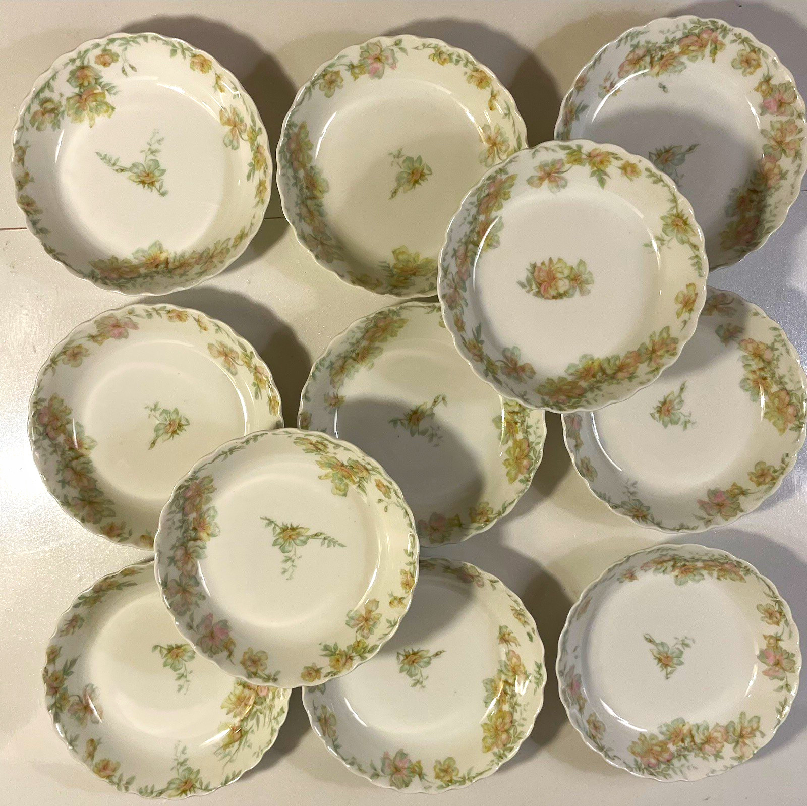 Set of 11 Antique Haviland Limoges France \