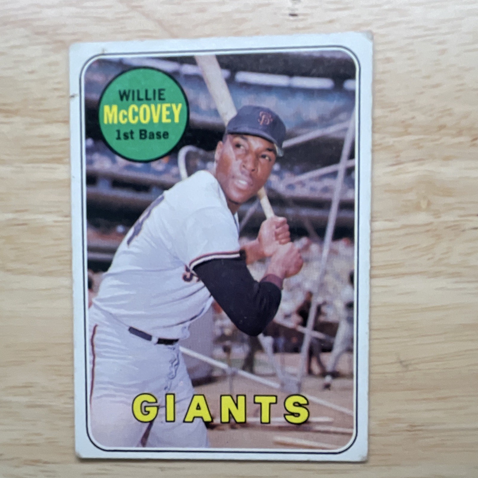 Topps 1969 Willie McCovey Giants #440 - Last Name in Yellow Base Set Topps 1969 Willie McCovey Giants #440 - Last Name in Yellow Base Set