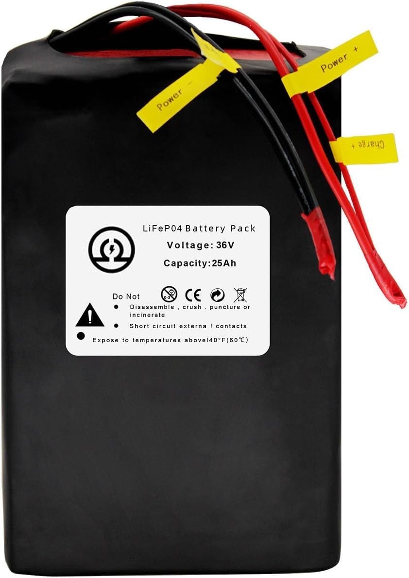 BtrPower 36V 25Ah Battery Pack Lithium LiFePO4 for Bicycle Motor E_Bik,e 50A BMS BtrPower 36V 25Ah Battery Pack Lithium LiFePO4 for Bicycle Motor E_Bik,e 50A BMS