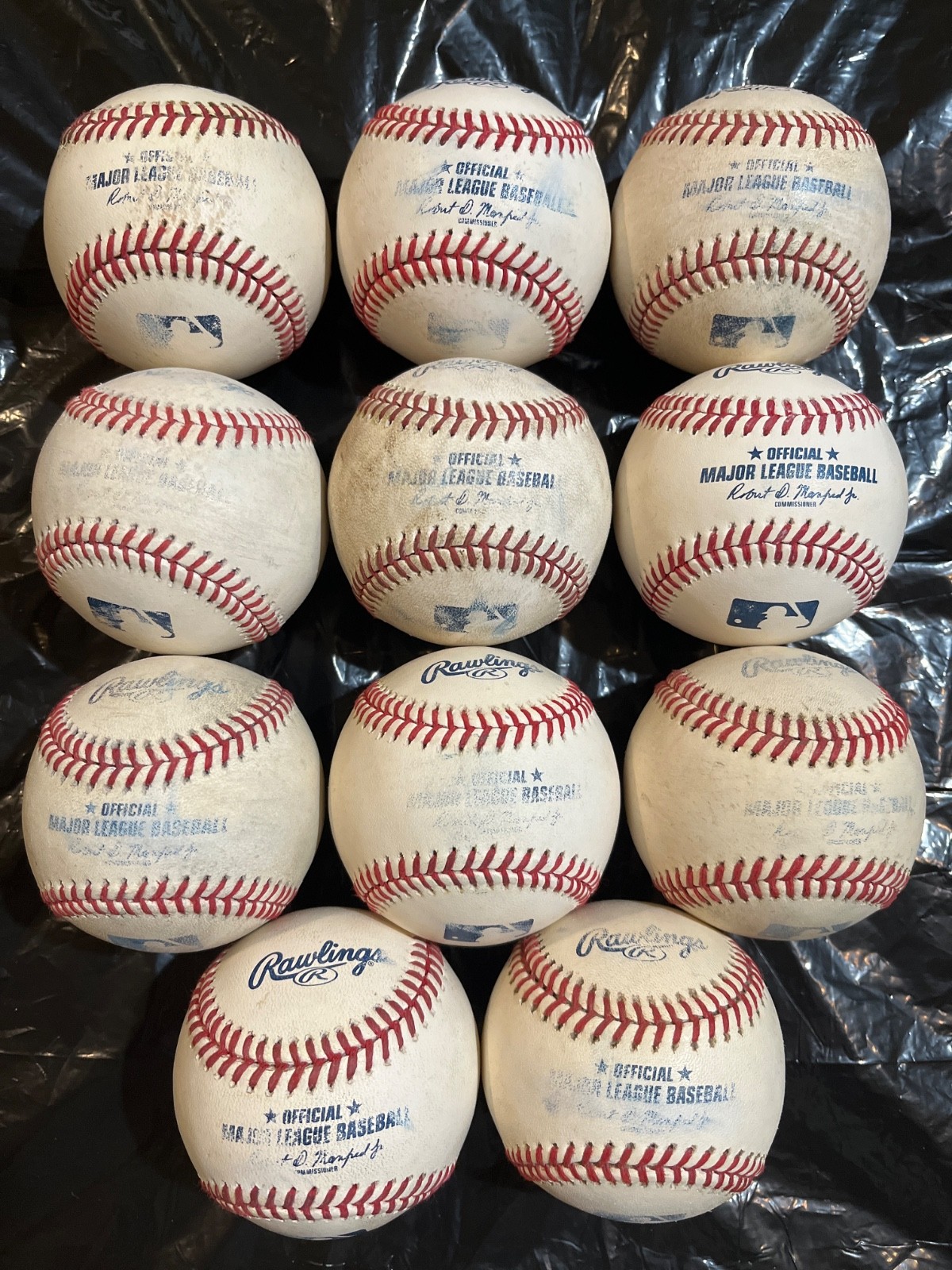 11 OFFICIAL RAWLINGS MAJOR LEAGUE BASEBALLS, MANFRED JR 11 OFFICIAL RAWLINGS MAJOR LEAGUE BASEBALLS, MANFRED JR