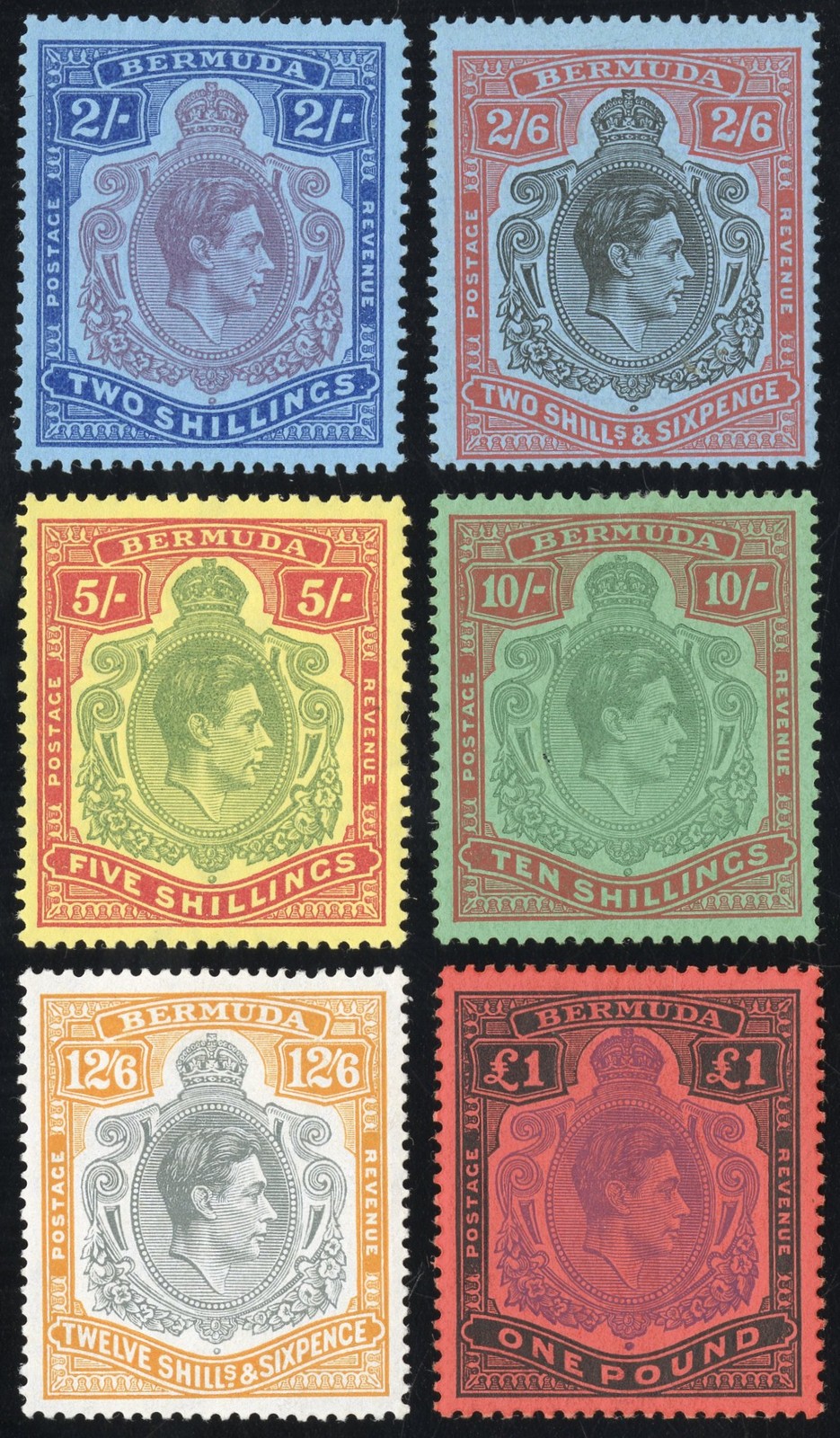 Bermuda Stamps # 123-8 MLH VF Scott Value $210.00