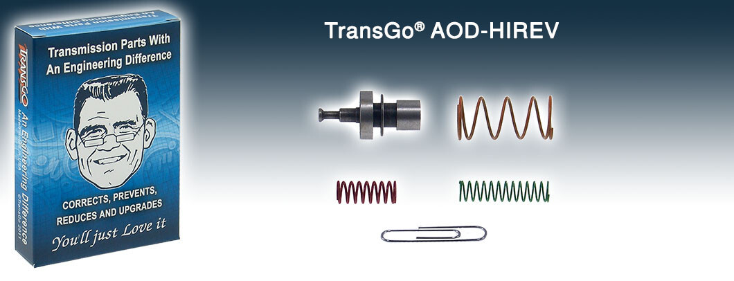 1980-UP AOD FIOD Ford Transmission High-Rev Governor Kit TransGo (AOD-HIREV)