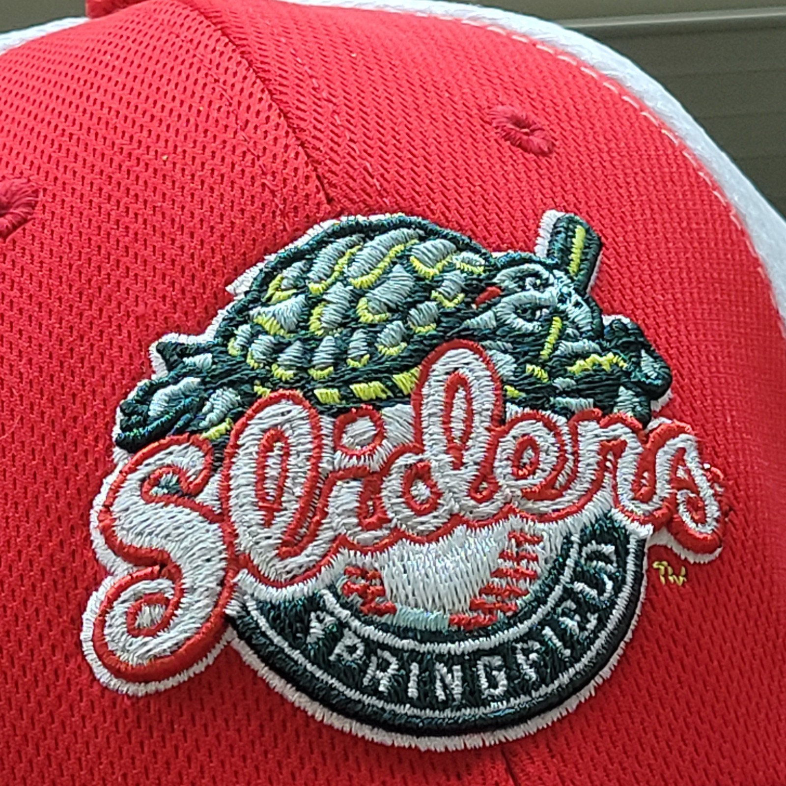 NWT PUKKA A-Flex Sliders Minor League Hat Cap L XL Red White Polyester