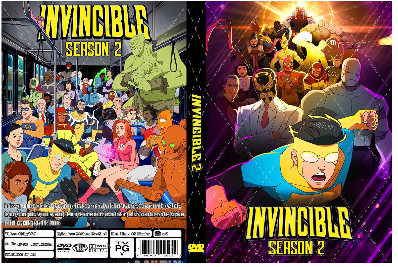 Invincible Animated Series Season 2 Episodes 1-8+Atom Eve Special English Audio Invincible Animated Series Season 2 Episodes 1-8+Atom Eve Special English Audio