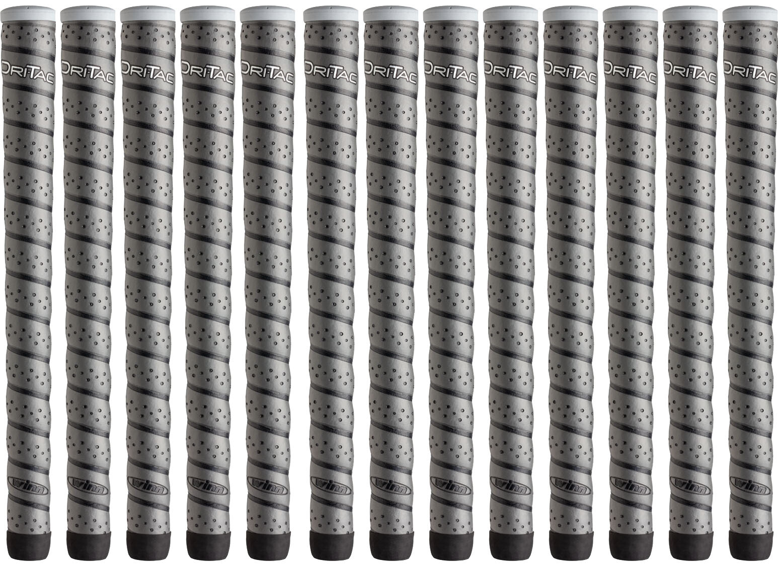 Set of 13 - WINN DRI-TAC WRAP OVERSIZE GOLF GRIPS. 7DTWR-DG. DARK GRAY  DRITAC