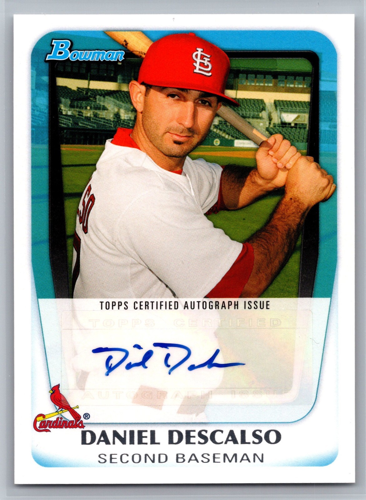 DANIEL DESCALSO 2011 Bowman Prospects Autograph ~ Cardinals AUTO DANIEL DESCALSO 2011 Bowman Prospects Autograph ~ Cardinals AUTO
