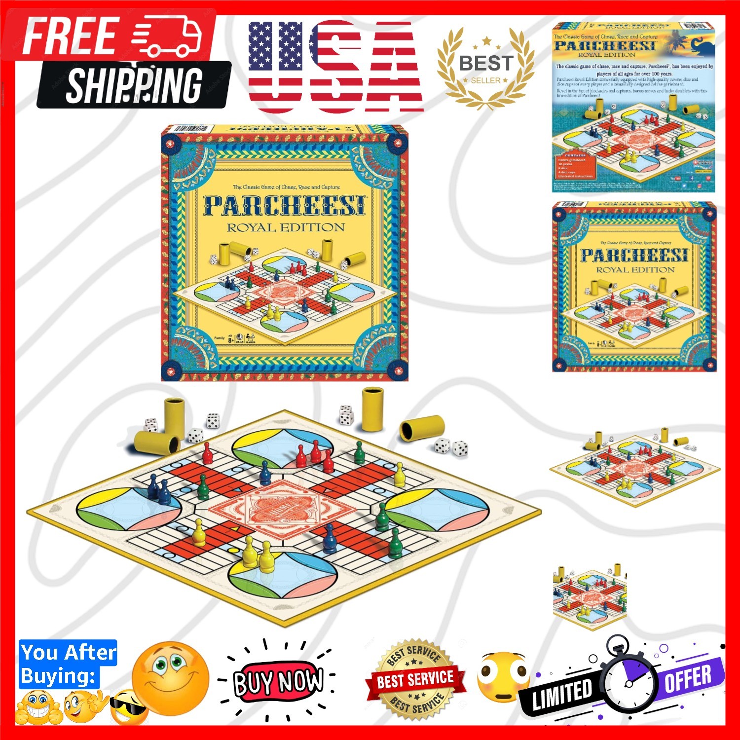 Parcheesi Royal Edition, with Charming Graphics, by Games