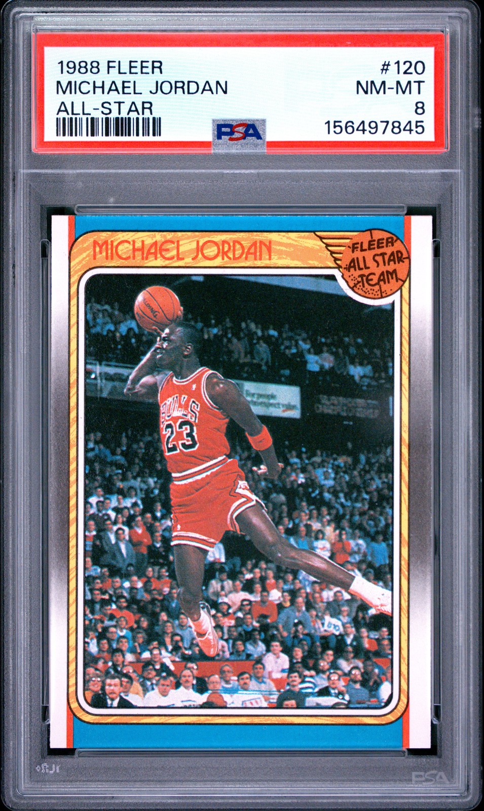 BEAUTIFUL 🔥 PSA 8 1988 Michael Jordan 120 All-Star Fleer