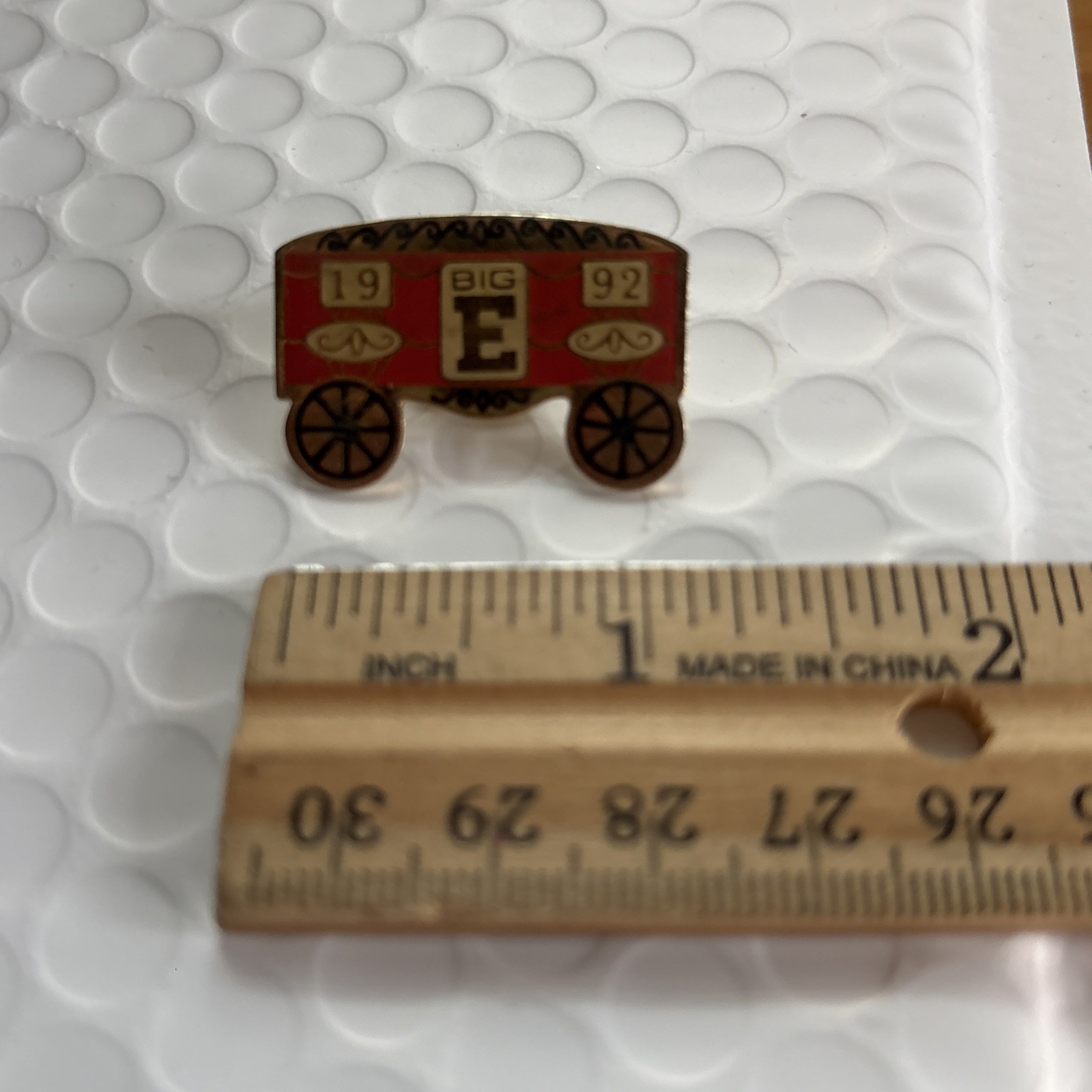 Big E 1992 Vintage Carriage Pin Eastern States Exposition Souvenir Massachusetts