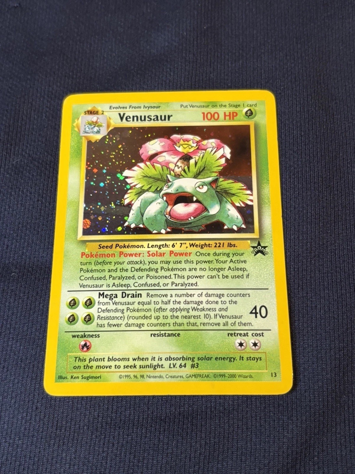 Venusaur 13/53 Wotc Promo Holo Pokémon card played 🍃 Venusaur 13/53 Wotc Promo Holo Pokémon card played 🍃