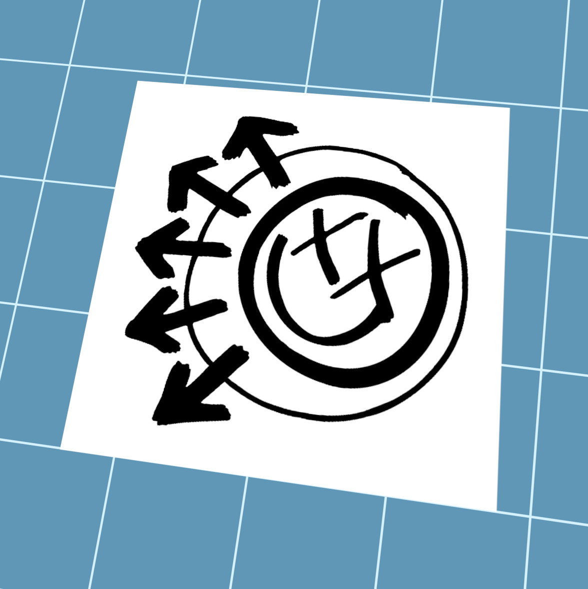 Blink 182 Vinyl Decal, Choose Your Color & Size, Blink-182 Bumper Sticker