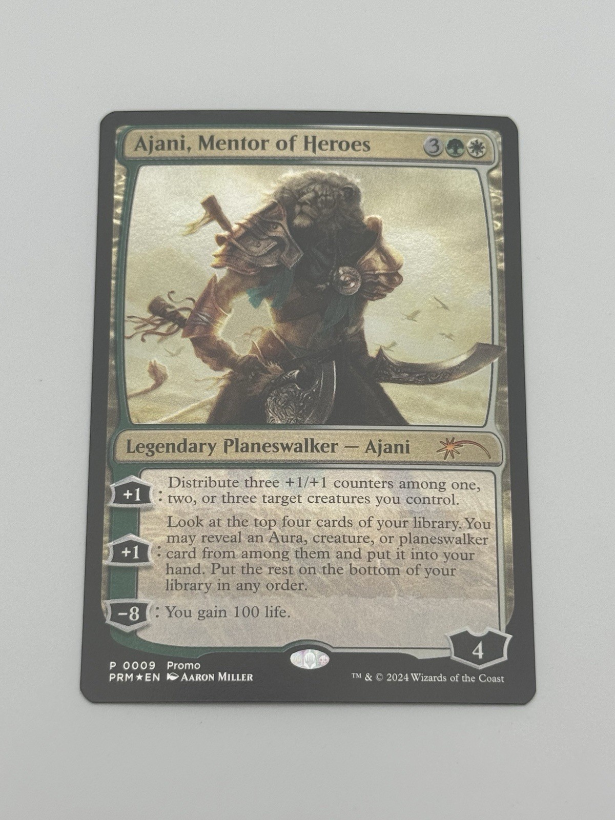 MTG Ajani, Mentor of Heroes (Foil) Promo Near Mint Legendary Planeswalker MTG Ajani, Mentor of Heroes (Foil) Promo Near Mint Legendary Planeswalker