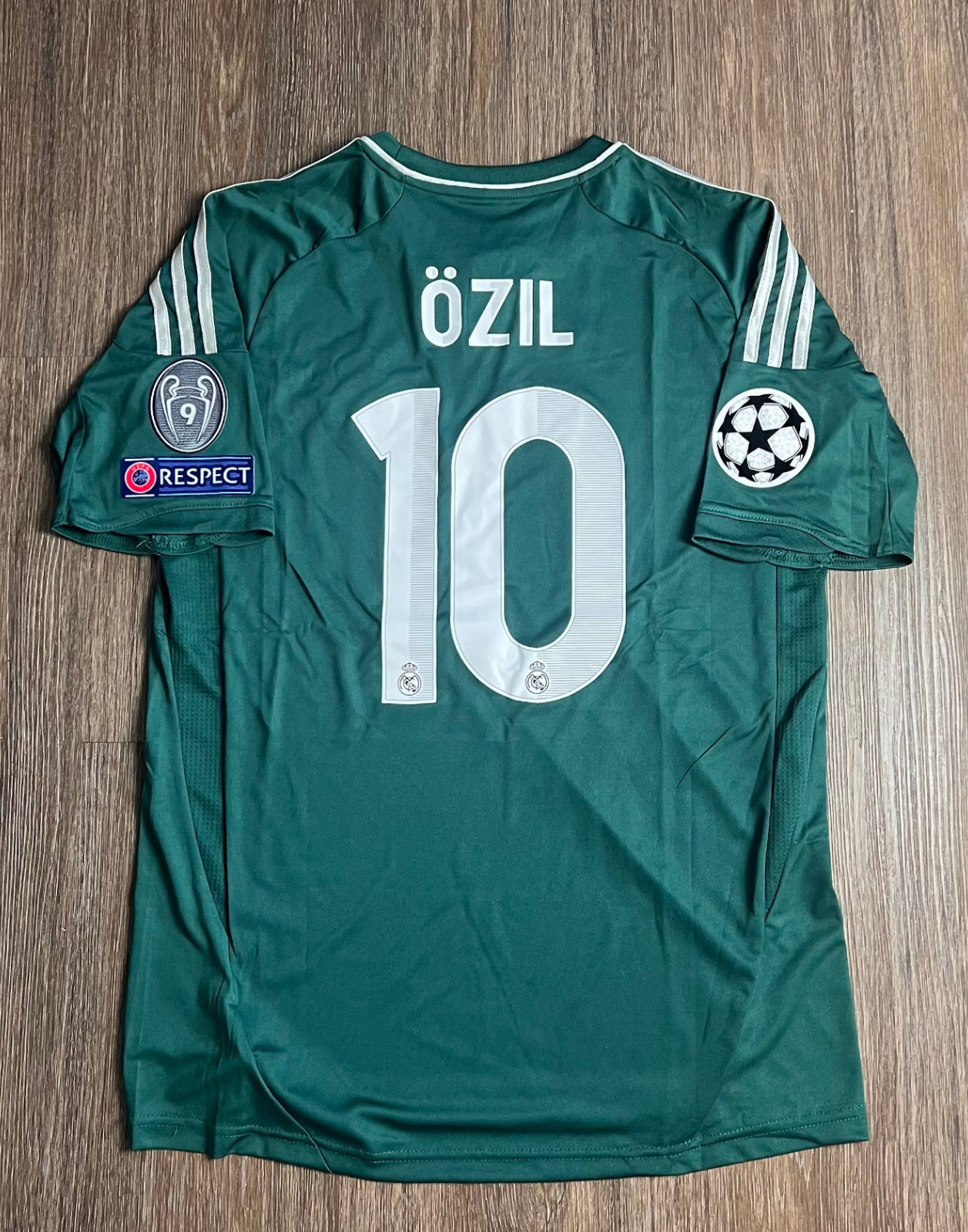 Mesut Ozil #10 Real Madrid 2012-13 Green Short Sleeve Champions League Jersey Mesut Ozil #10 Real Madrid 2012-13 Green Short Sleeve Champions League Jersey