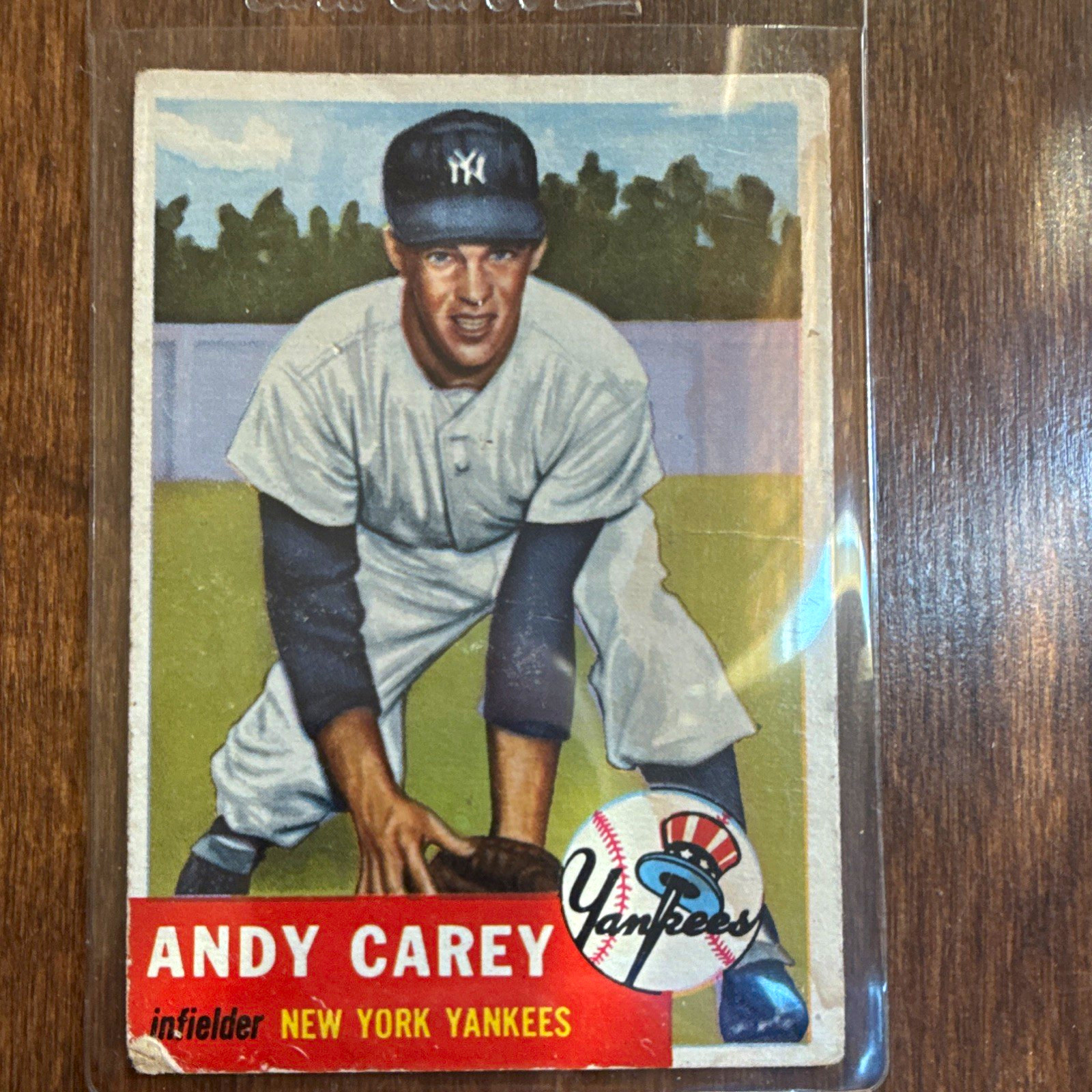 Topps 1953 Topps Andy Carey #188 New York Yankees MLB Rookie Base Set