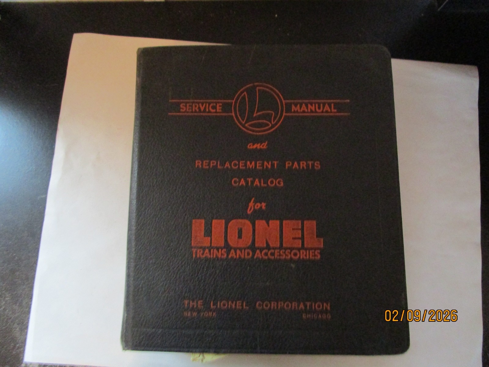 Lionel, 1950\'s Service Manual & Parts Catalog
