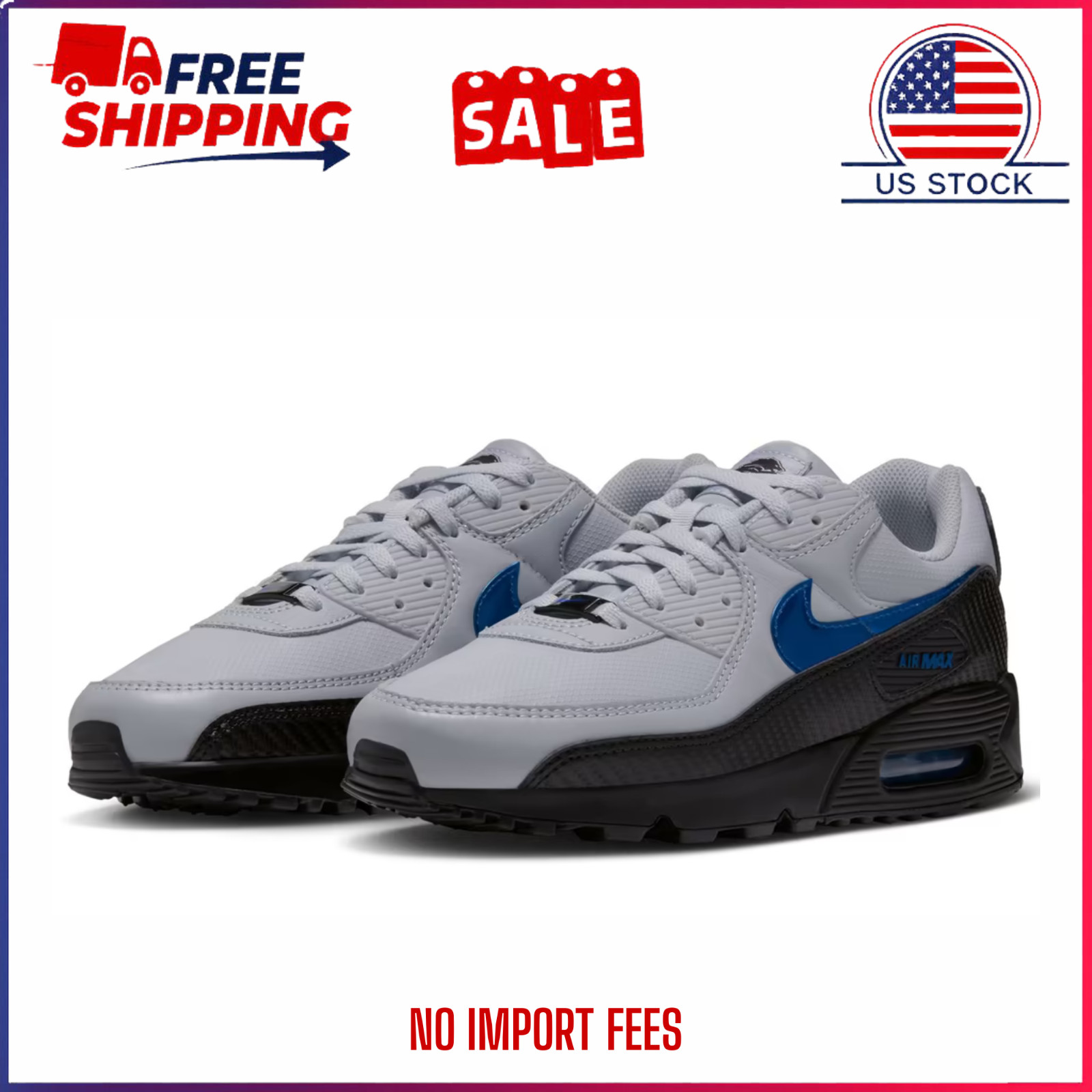 Detroit Lions Nike 2026 Rivalries Collection Air Max 90 Sneakers Silver
