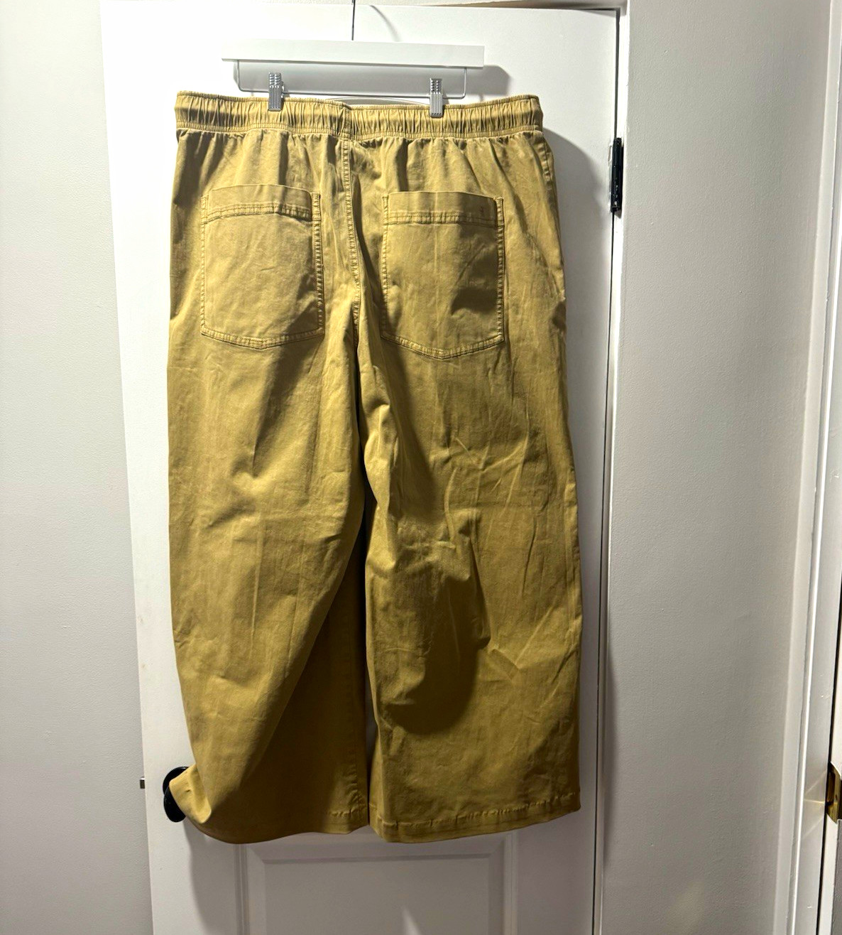 Anthropologie Pilcro Women’s Khaki Pants w/ Drawstring Elastic Waist, Plus 1X-