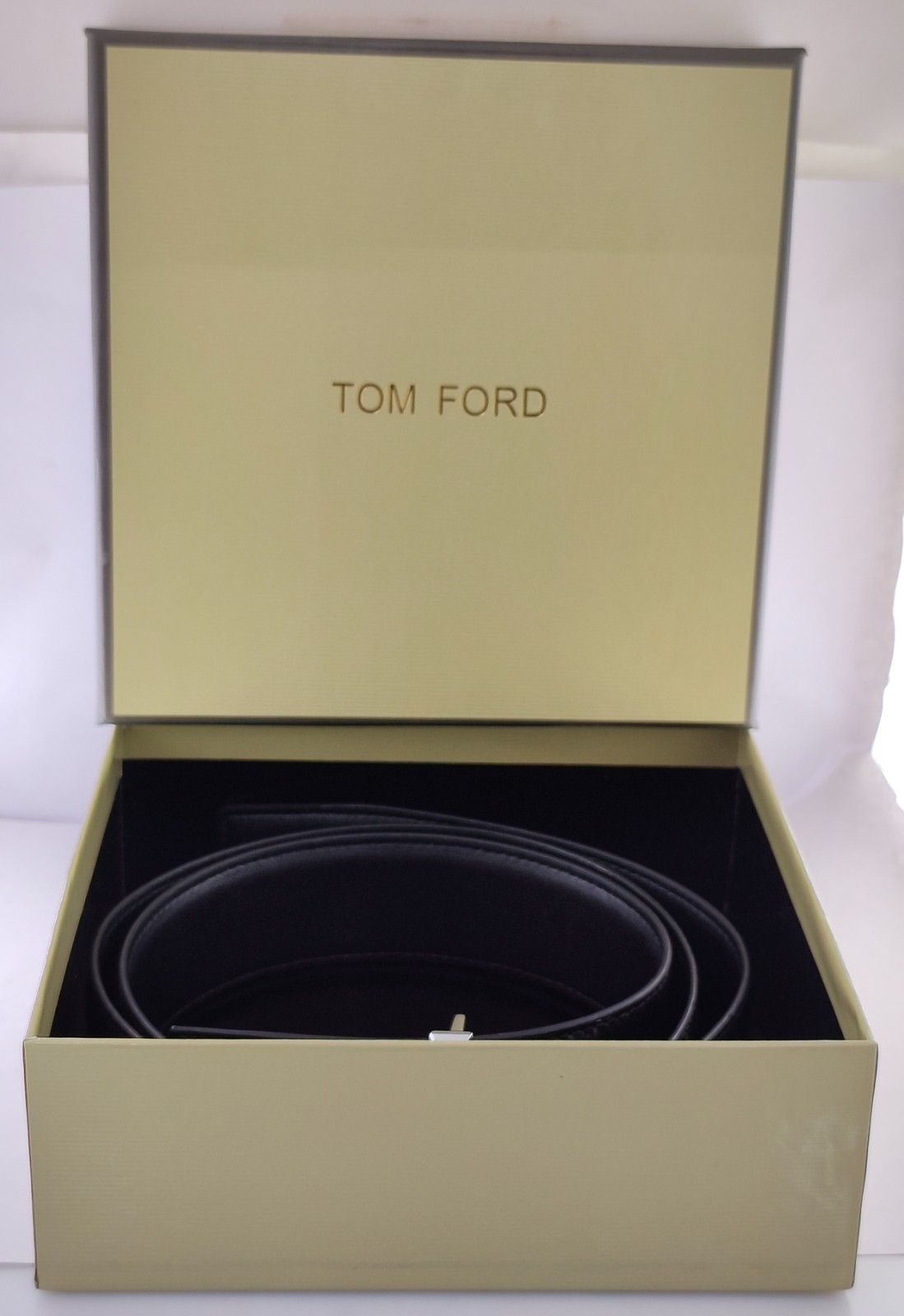 TOM FORD Men Black Color Leather Belt With Box | p | Special Edition