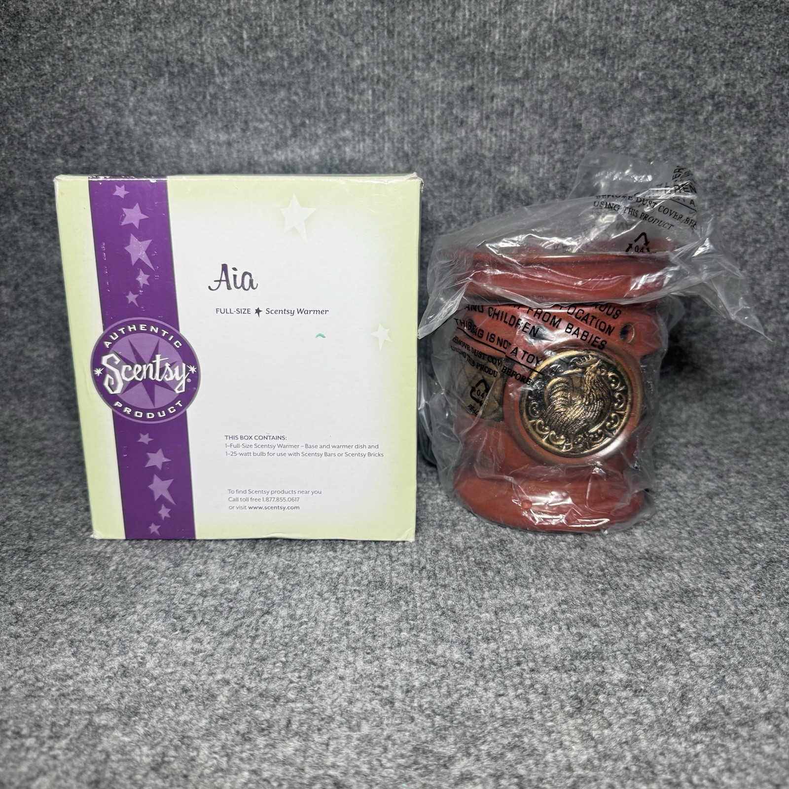 Scentsy Wax Warmer \'Aia\' Full Size Warmer  NEW WITH BOX NIB