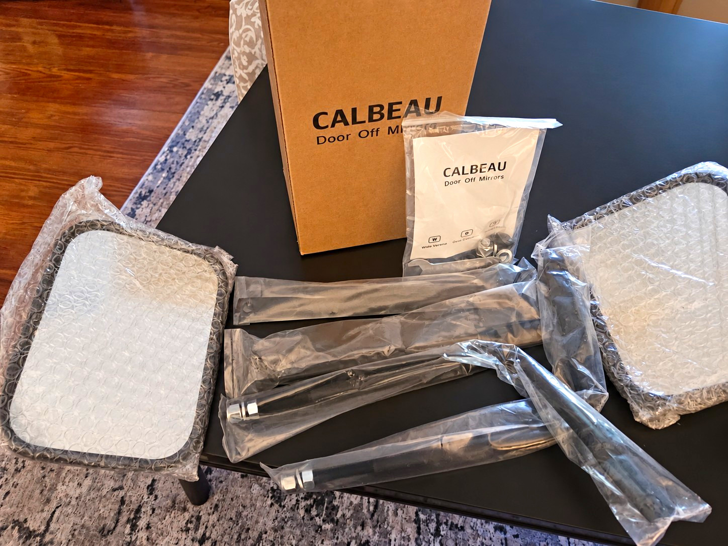 CALBEAU Door Off Mirrors Jeep Wrangler CJ YJ TJ JK JL JT Square Pair