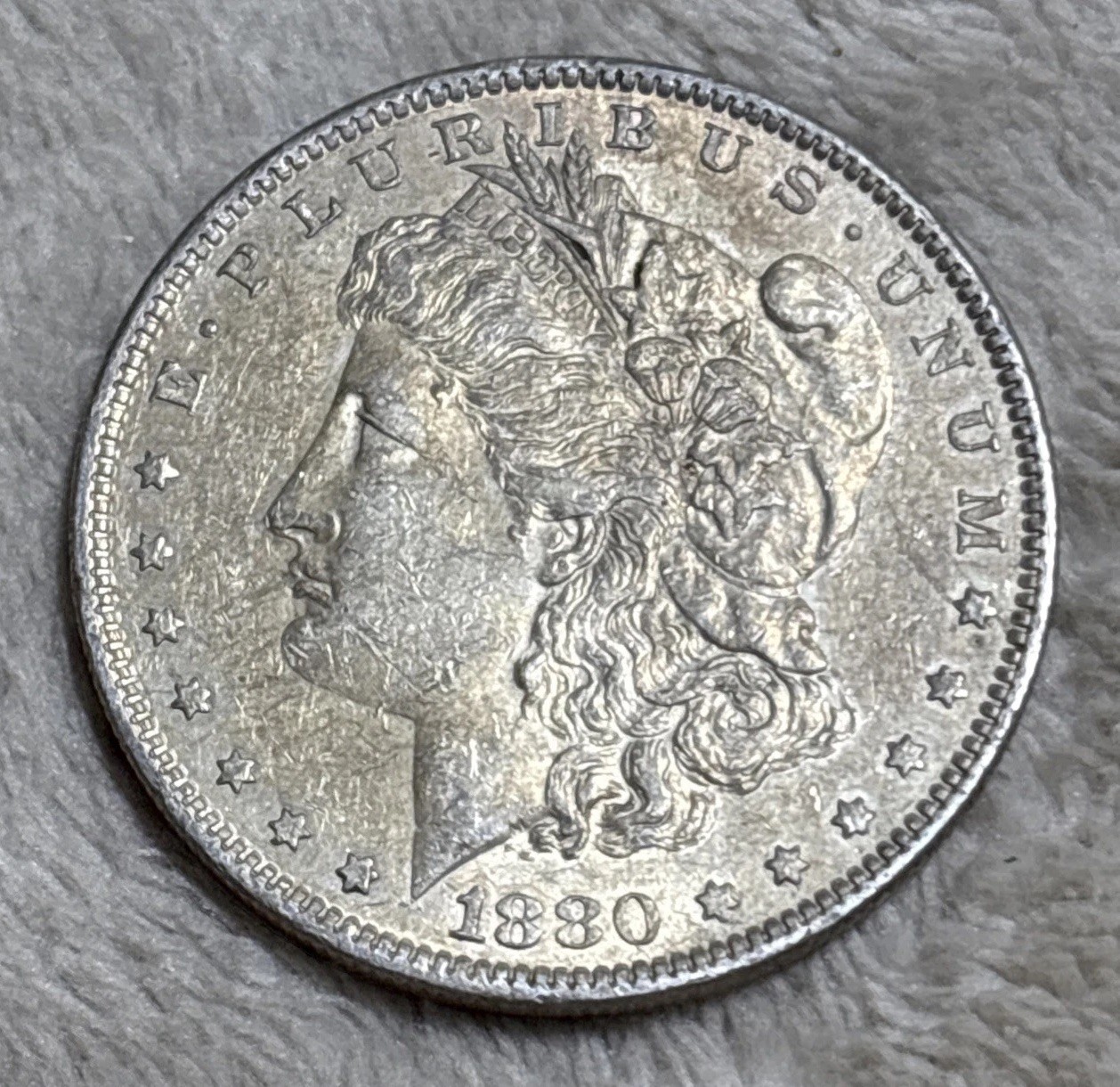 1880 O Morgan Silver Dollar AU 1880 O Morgan Silver Dollar AU