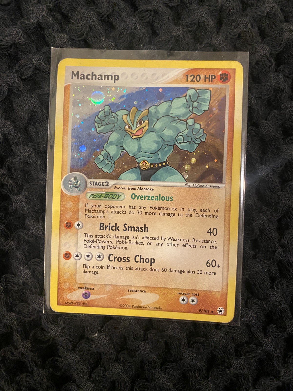 Pokemon Machamp 9/101 EX Hidden Legends (2004) Rare Reverse Holo Card