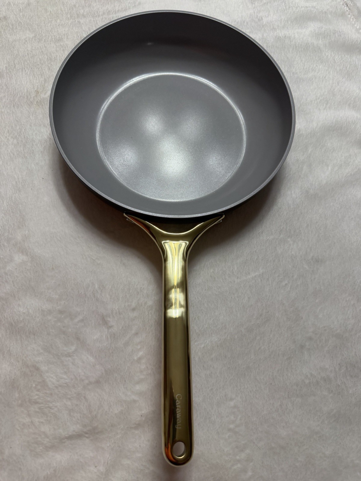 Caraway 10.5” Fry Pan Gray Gold Handle Ceramic Nonstick New Unused