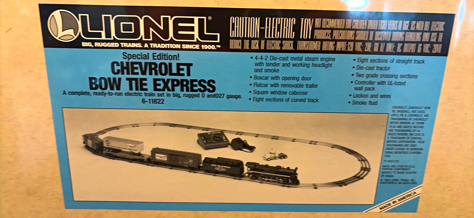 Lionel Chevrolet Bow Tie Express O Gauge Starter Set 6-11822 Smoke Lights