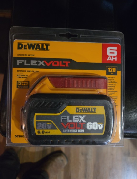 New Dewalt DCB606 Flexvolt 20V / 60V Max 6.0Ah Lithium Ion Batteries DCB606 New Dewalt DCB606 Flexvolt 20V / 60V Max 6.0Ah Lithium Ion Batteries DCB606