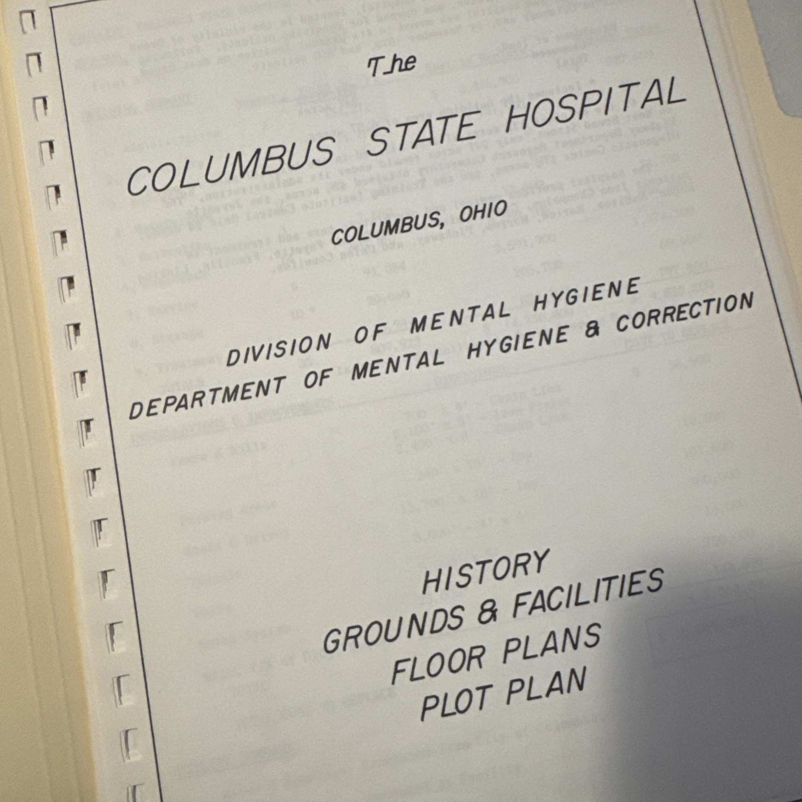 Rare c50s History Plan Map Columbus Ohio Insane Asylum State Hospital 42pgs COPY Rare c50s History Plan Map Columbus Ohio Insane Asylum State Hospital 42pgs COPY
