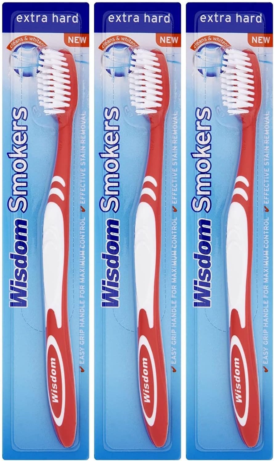 3X Wisdom Smokers Extra Hard Brush Toothbrush (Previously Addis) by 3X Wisdom Smokers Extra Hard Brush Toothbrush (Previously Addis) by