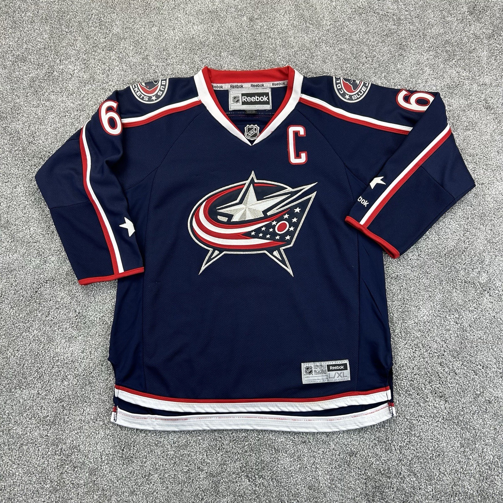 Vintage Columbus Blue Jackets Rick Nash Jersey Youth Large / XL NHL Hockey Boys