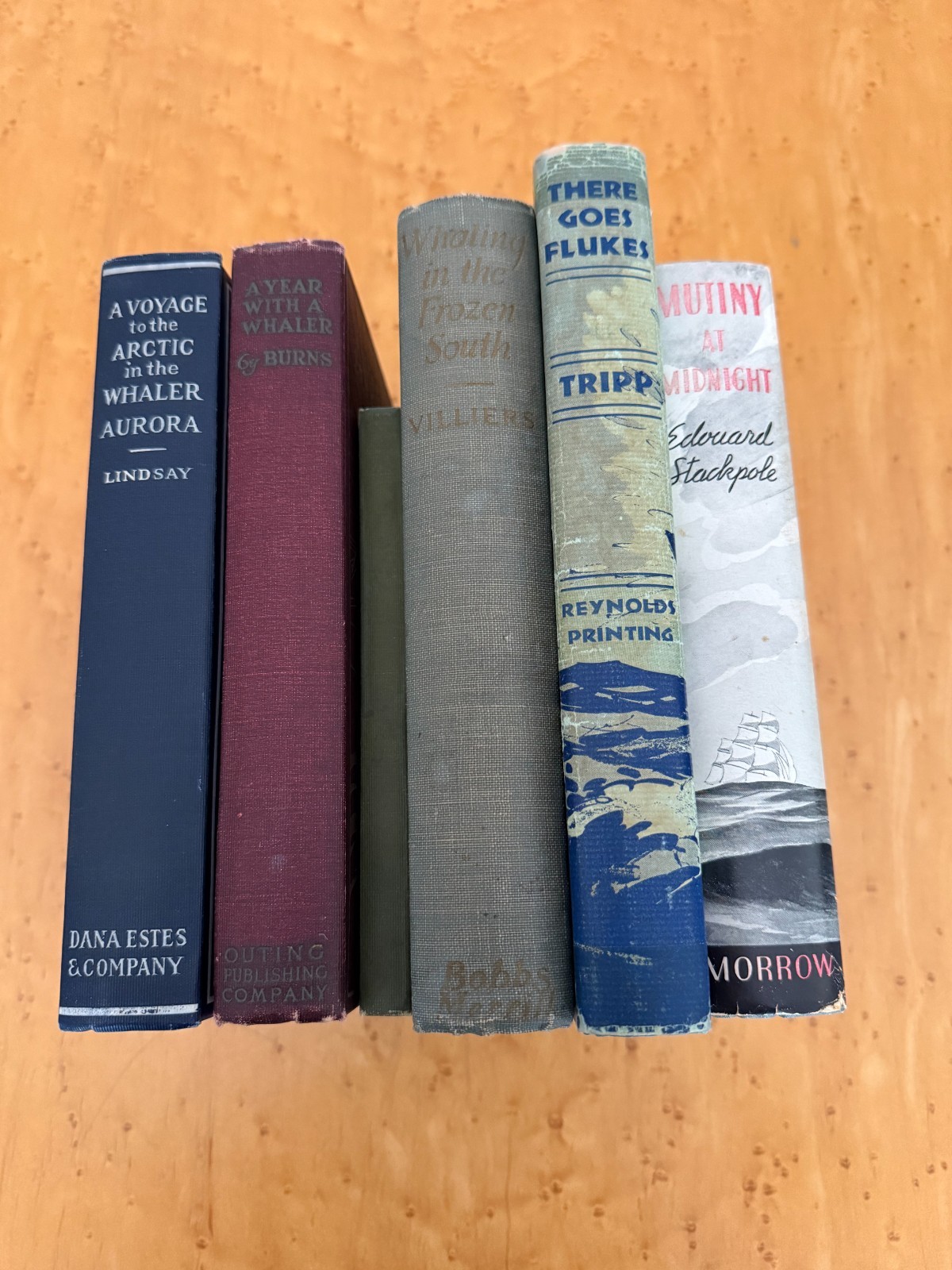 Six Whaling Adventures, Early 20th Century Books--All First Editions