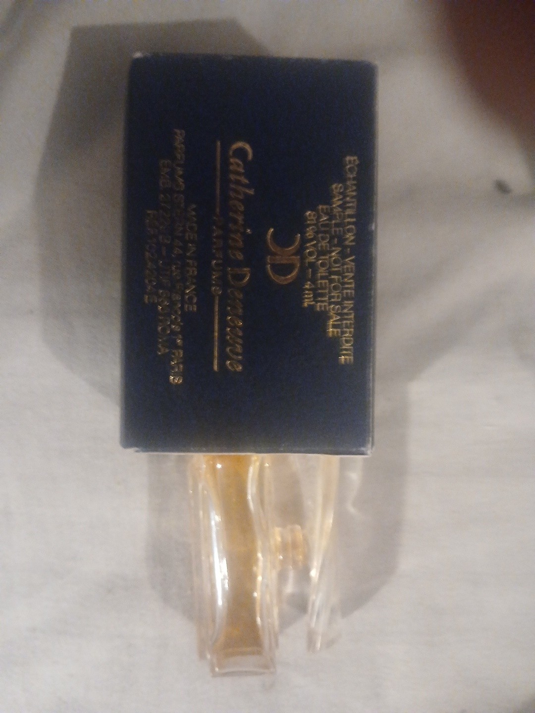 Vtg * DENEUVE by CATHERINE DENEUVE * splash PURE PARFUM 4 ml~1/8 oz MINIATURE Vtg * DENEUVE by CATHERINE DENEUVE * splash PURE PARFUM 4 ml~1/8 oz MINIATURE