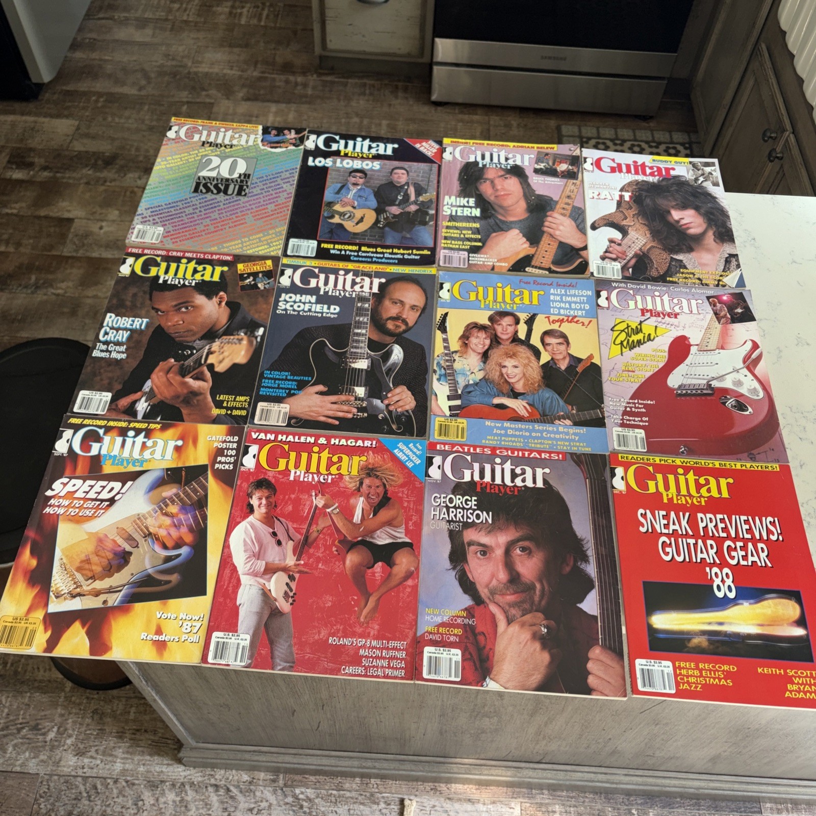 GUITAR PLAYER MAGAZINE 1987 Complete Year 12 issues 