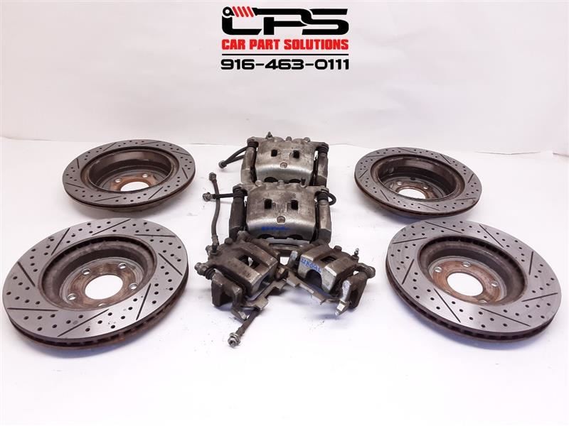 14-22 INFINITI Q50 Brake Caliper With Rotor Set Front Rear 