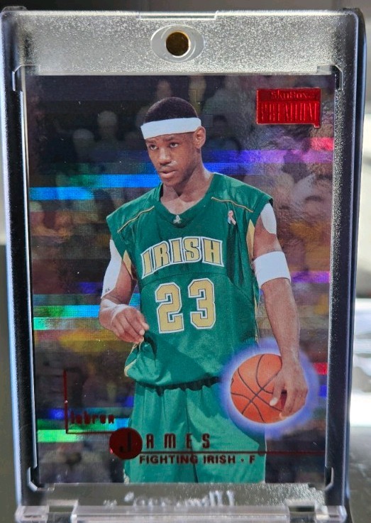 2013-14 Fleer Retro Basketball LeBron James 1996 Skybox Star Rubies 47/150  #109