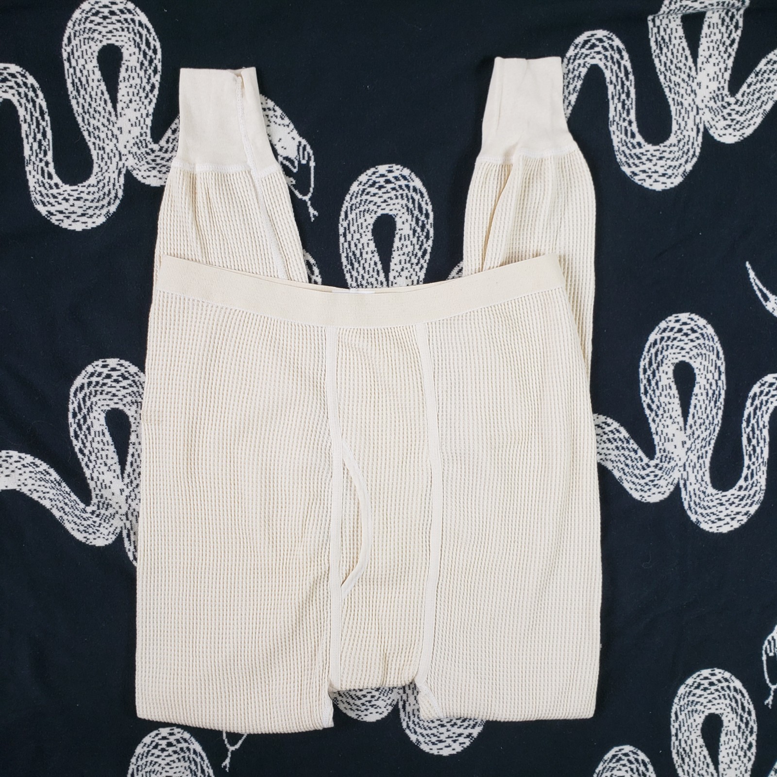 NWOT VTG JE Morgan Waffle Knit Thermal Long Johns MENS XL Made in USA Bottoms