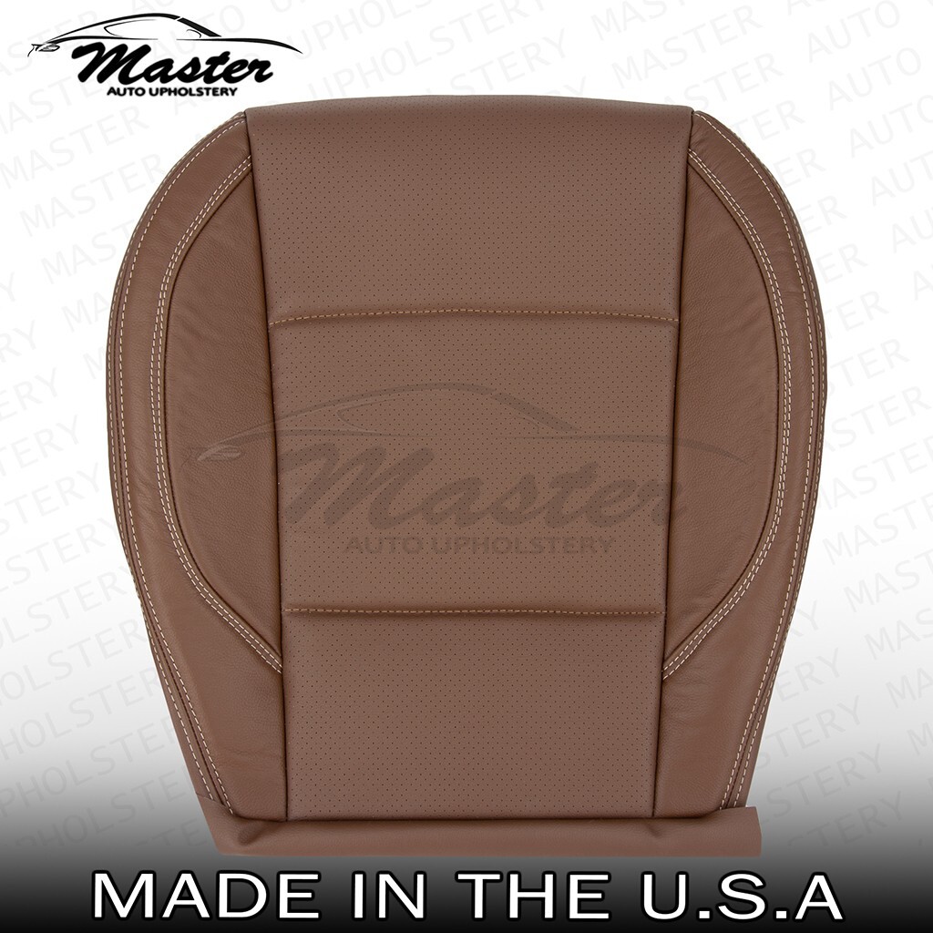 Fits 2018 2019 Subaru Outback LIMITED Driver Bottom Brown Vinyl Seat Cover Perf.
