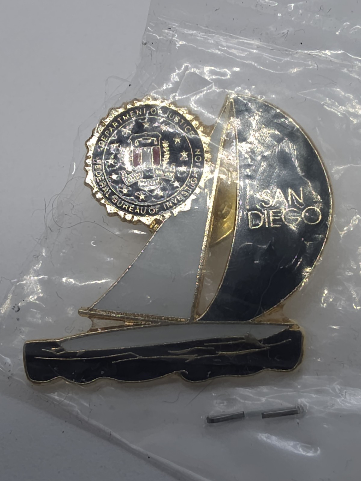 FBI Blue San Diego California Office Lapel Pin