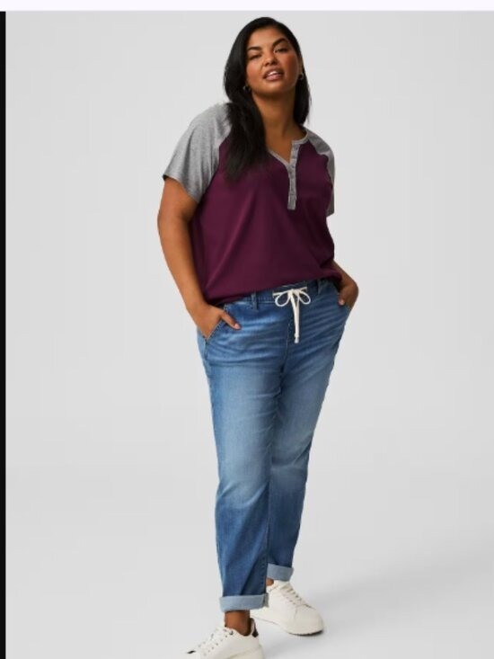 Torrid Weekend Boyfriend Mid-Rise Jeans Pull On Stretch Size 4XL Torrid Weekend Boyfriend Mid-Rise Jeans Pull On Stretch Size 4XL