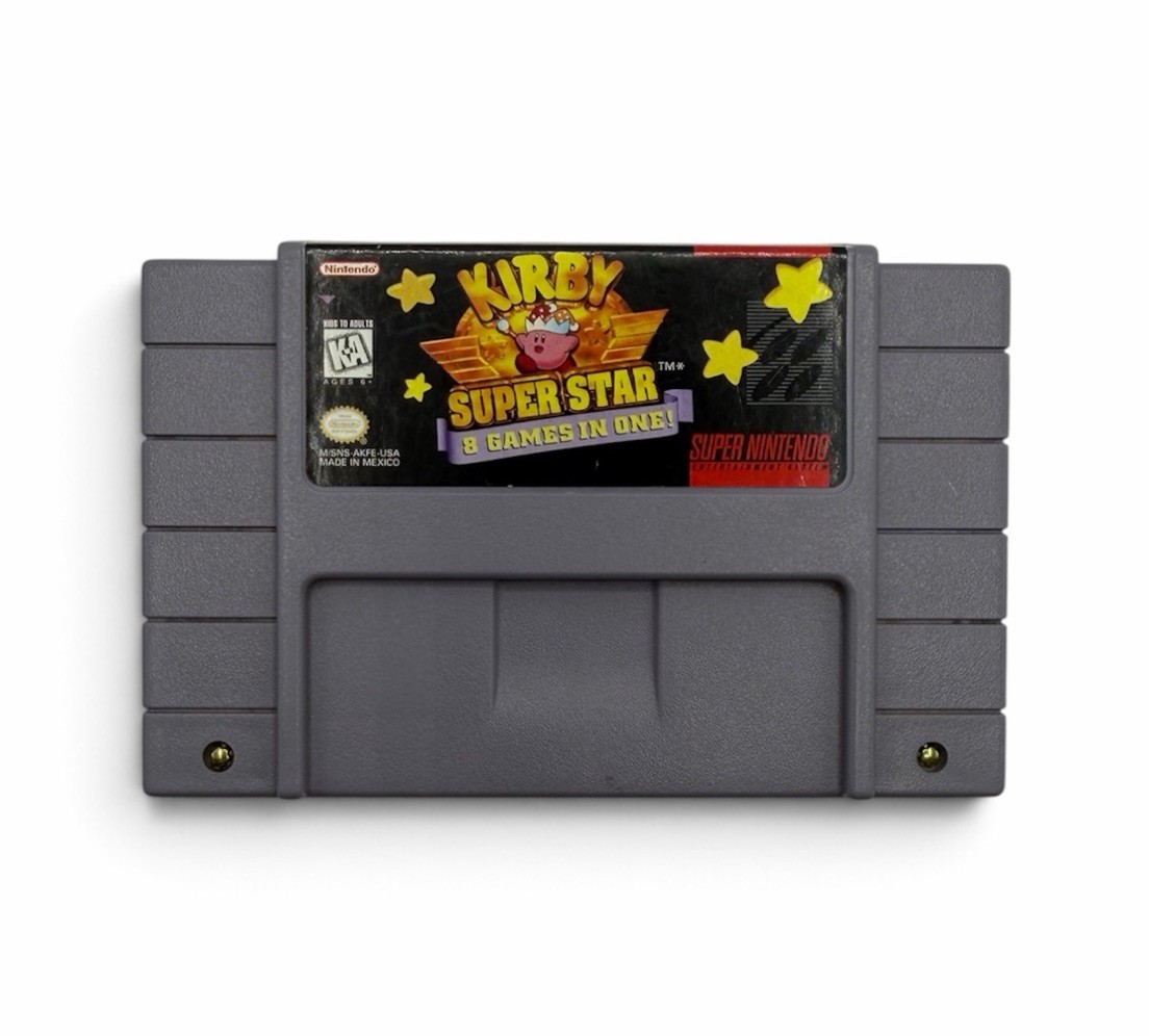 Kirby Super Star SNES Super Nintendo Authentic Tested Working 8 Games In One Kirby Super Star SNES Super Nintendo Authentic Tested Working 8 Games In One