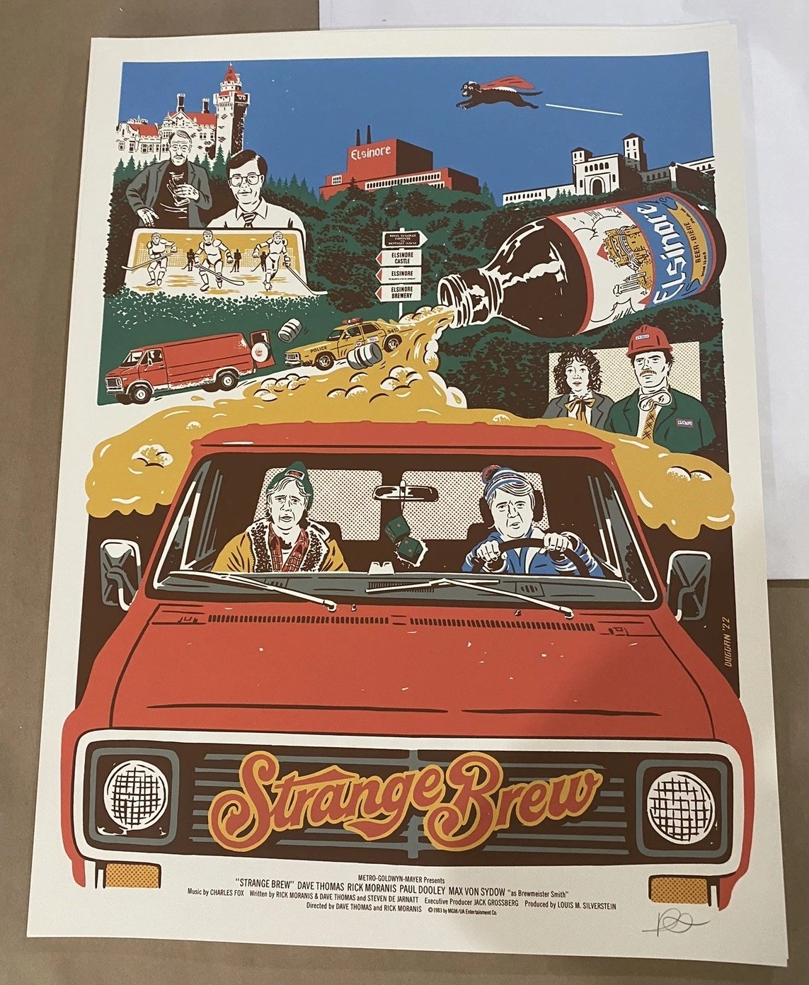 Strange Brew by Ryan Duggan Screen Print 80s Movie Art Print Poster Mondo