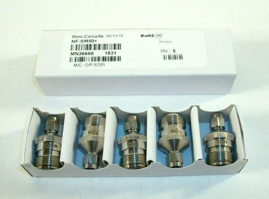 Lot of 2 Mini Circuits NF-SM50+ RoHS MN36660 1831 8295 Set of 5 (10 total)