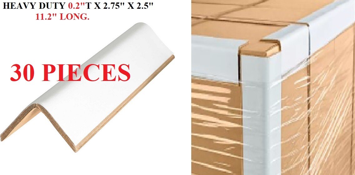 30PC HEAVY DUTY CARDBOARD PALLET EDGE CORNER PROTECTORS 0.2