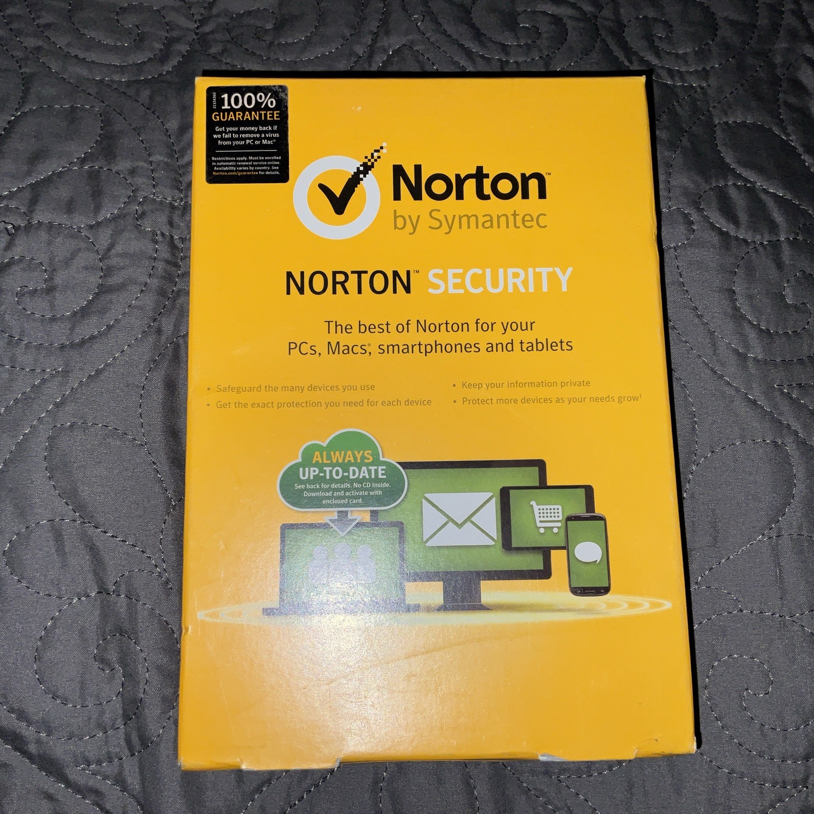 Norton by Symantec SECURITY for PC, Mac, smartphone or tablet (SEALED) Norton by Symantec SECURITY for PC, Mac, smartphone or tablet (SEALED)
