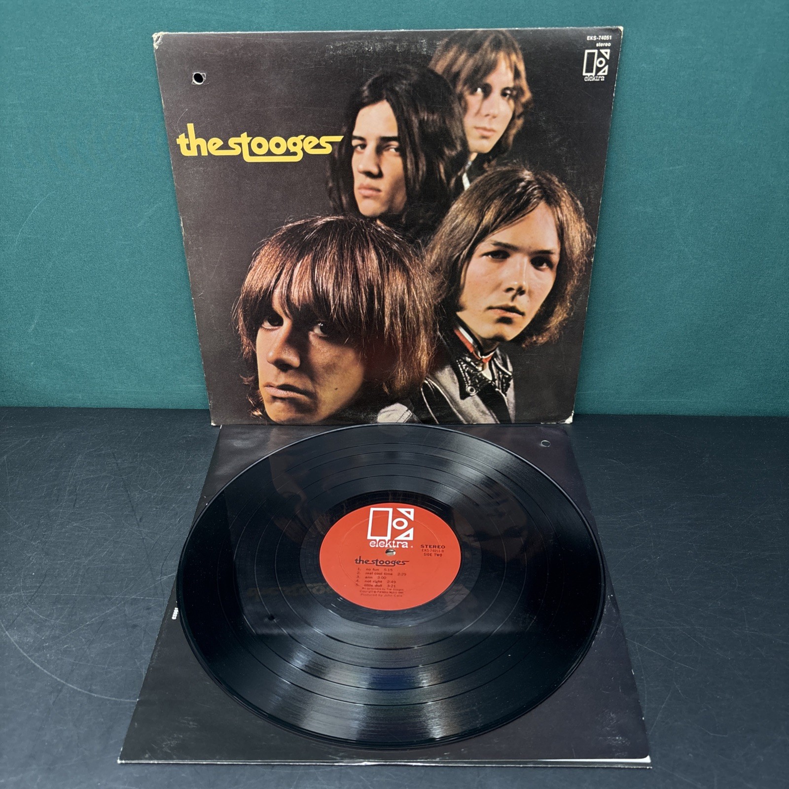 The Stooges 1969 Elektra EKS-74051 Red Label No Name Vinyl LP Rare The Stooges 1969 Elektra EKS-74051 Red Label No Name Vinyl LP Rare