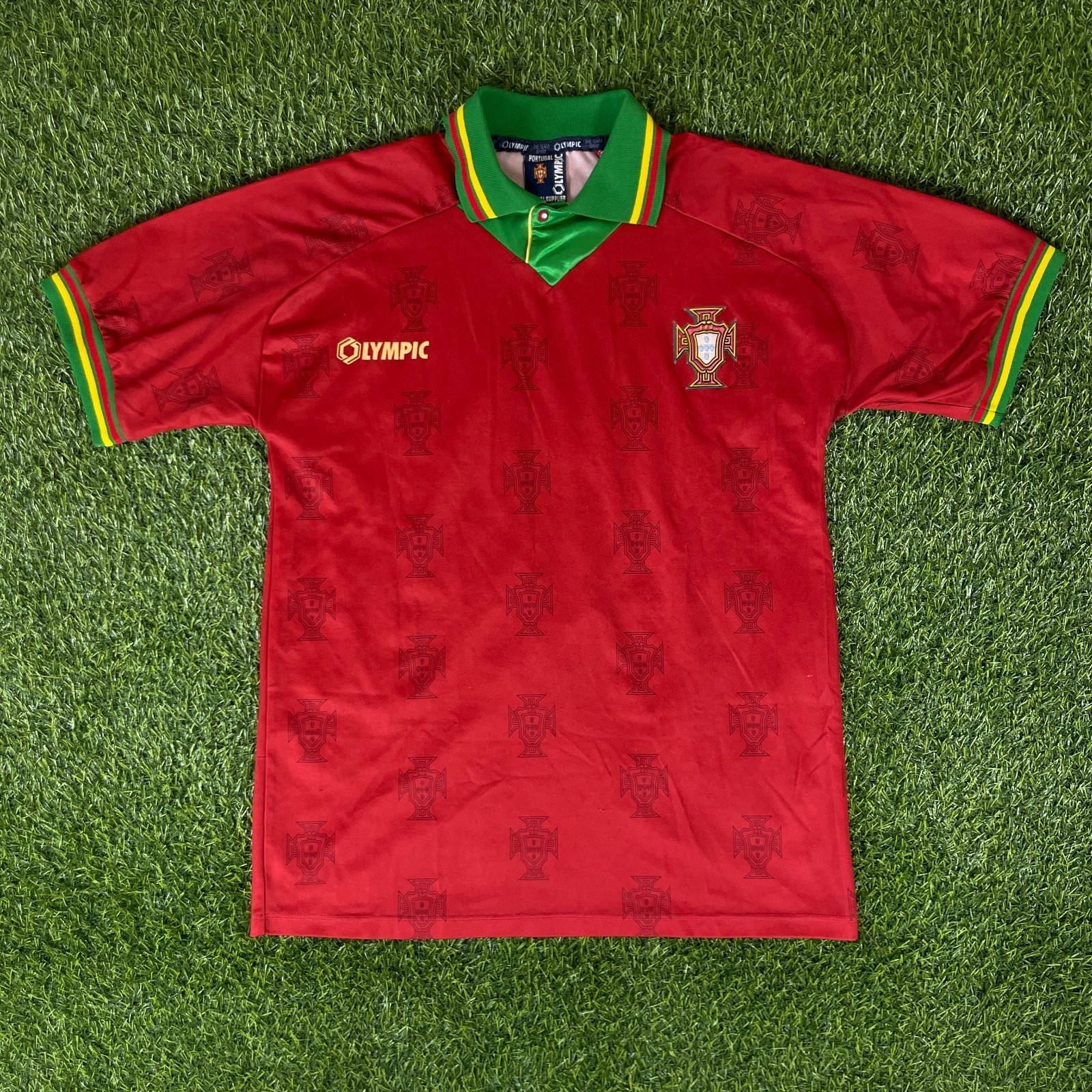Portugal 1994 1995 Official Home Jersey Shirt Kit – World Cup, Vintage, Rare