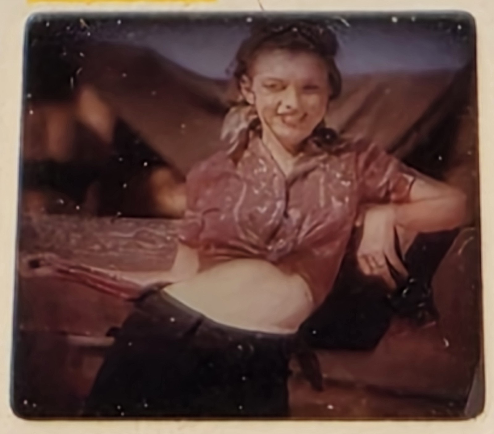 Andre de Dienes Marilyn Monroe with a Horse 2x2 Kodak Ektachrome Transparency