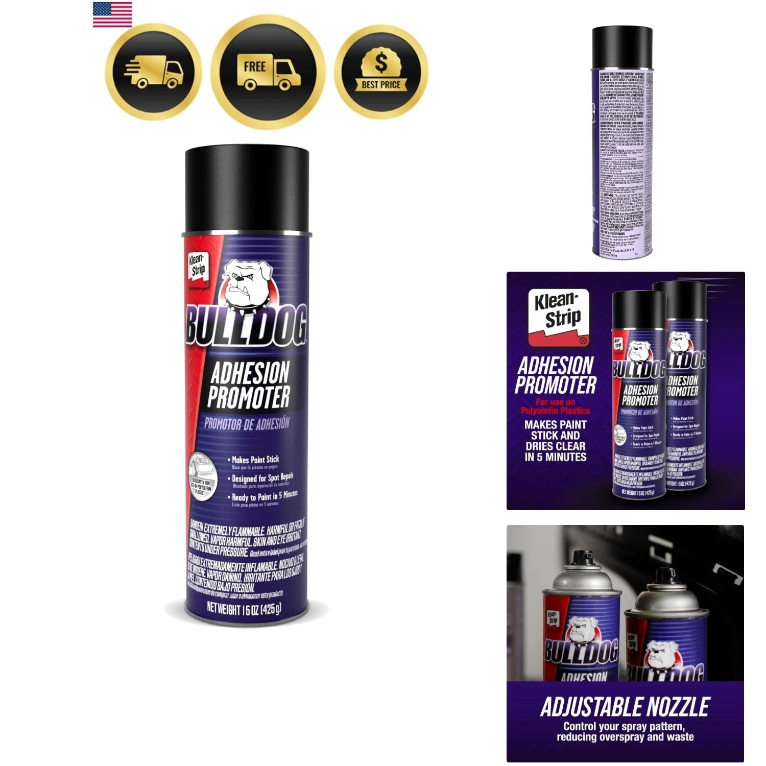 Bulldog Adhesion Promoter for Polyolefin Plastic Quick Dry Adhesion Promoter ...
